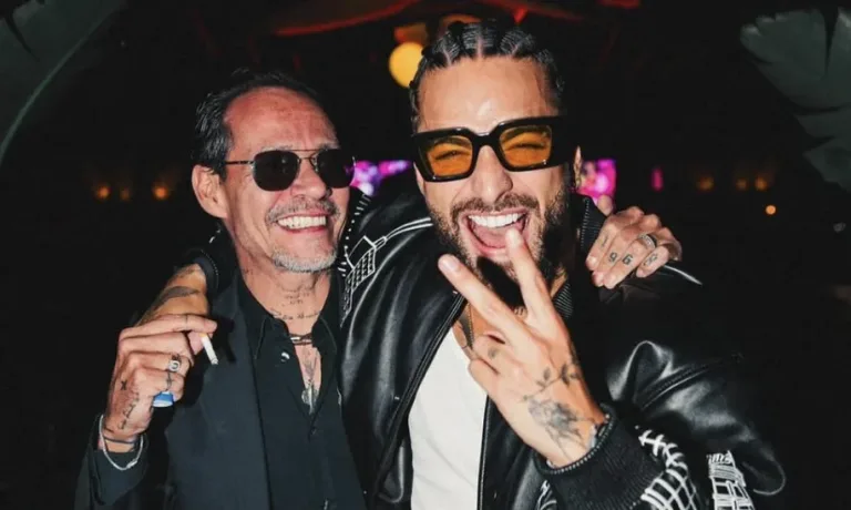 ¿Guerra entre famosos? Se rumorea una pelea entre Marc Anthony y Maluma - Marc Anthony y Maluma callan rumores con una foto juntos