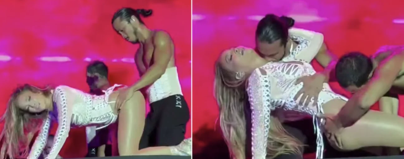 Jennifer Lopez desata furor con baile erótico en concierto