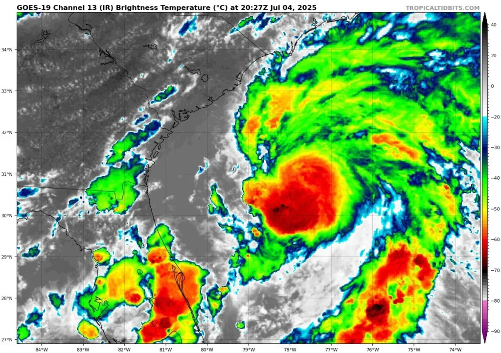 Se forma nueva depresión tropical: Carolina del Sur en alerta