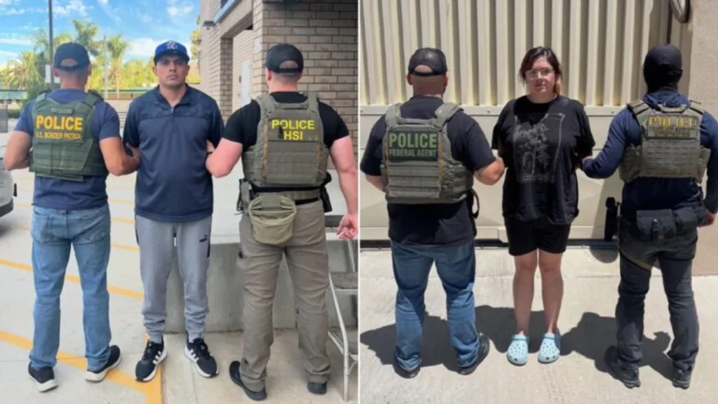 Acusan a hispanos de interferir en arresto de ICE en California