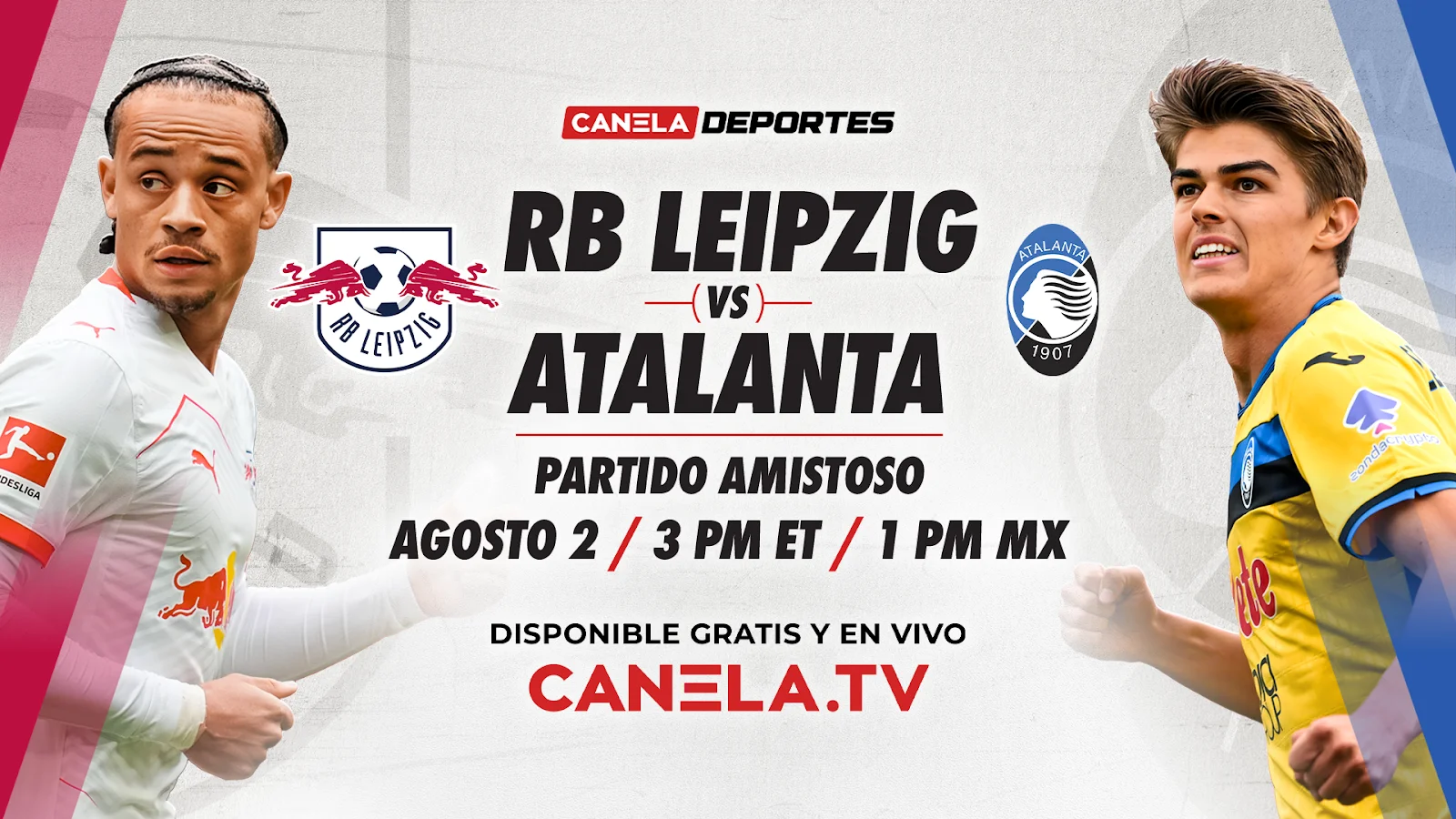 Rb Leipzig vs Atlanta: Choque de titanes europeos en Canela.TV