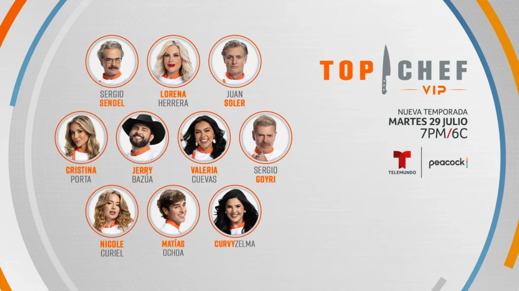 Telemundo revela fecha y famosos de la nueva temporada de Top Chef VIP