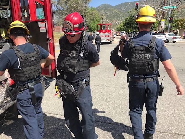 Balacera en control migratorio en San Bernardino