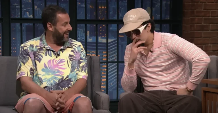 Bad Bunny y Adam Sandler juntos en “Late Night” con Seth Meyers