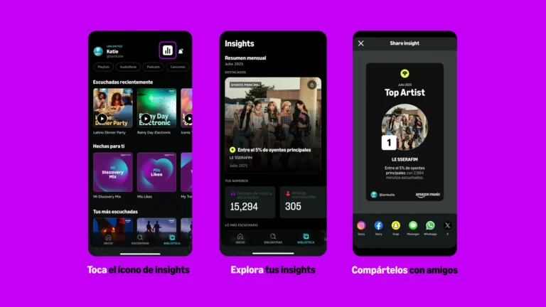 Explora tu experiencia musical personalizada en Amazon Music