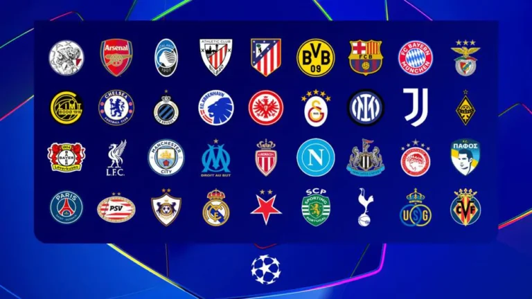 Estos son los 36 equipos en la fase de liga de la Champions