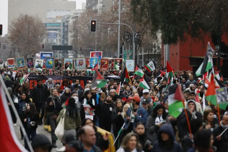 Chile: Miles protestan contra el hambre en Gaza