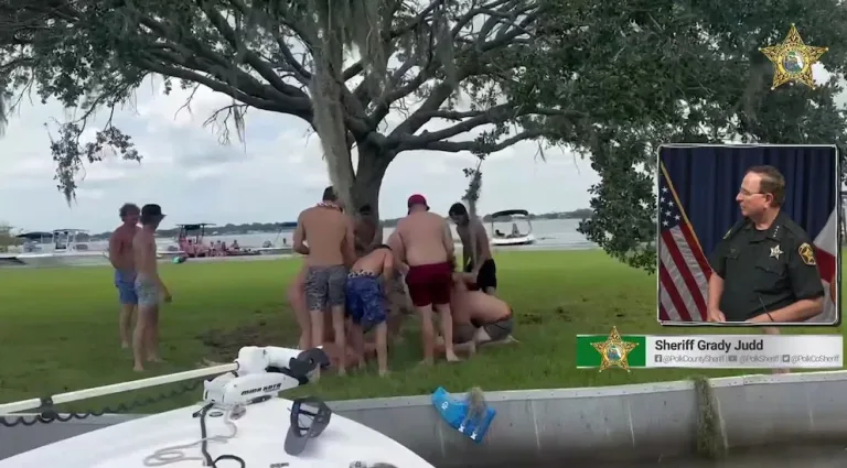 Pelea masiva en lago de Florida se hace viral: esto pasó