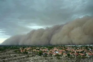 miles sin electricidad tras tormenta de arena