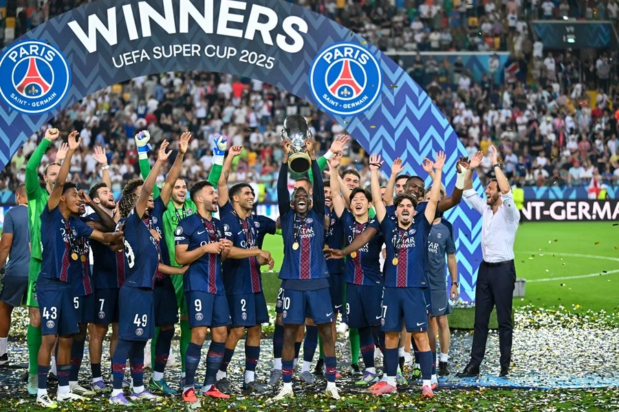 PSG es el campeón de la Supercopa Europea