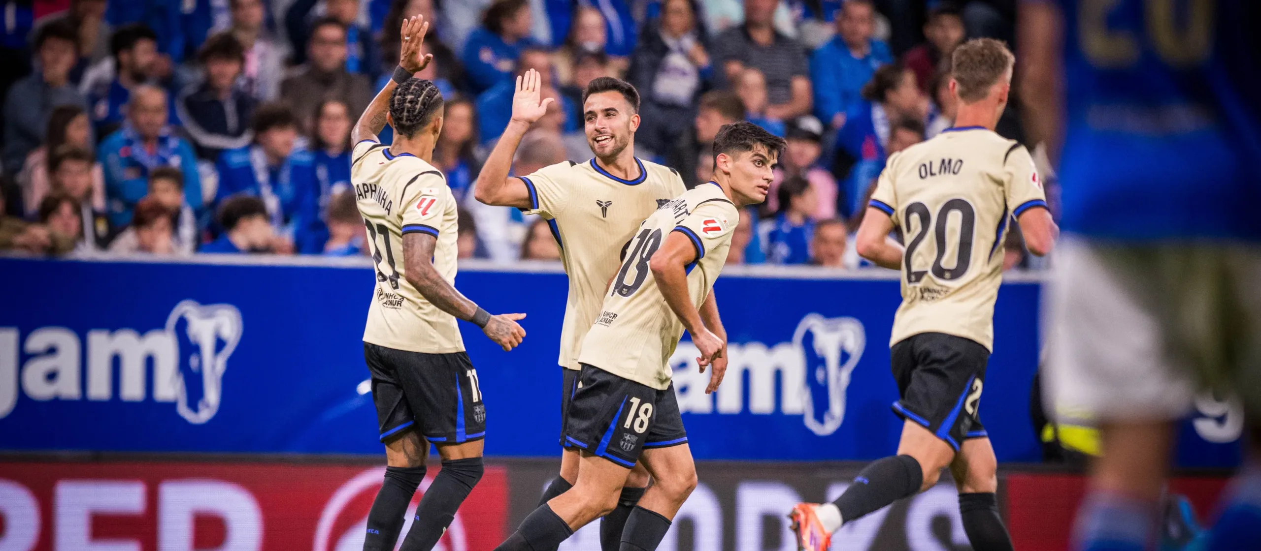 Arrolladora remontada del Barcelona ante Oviedo