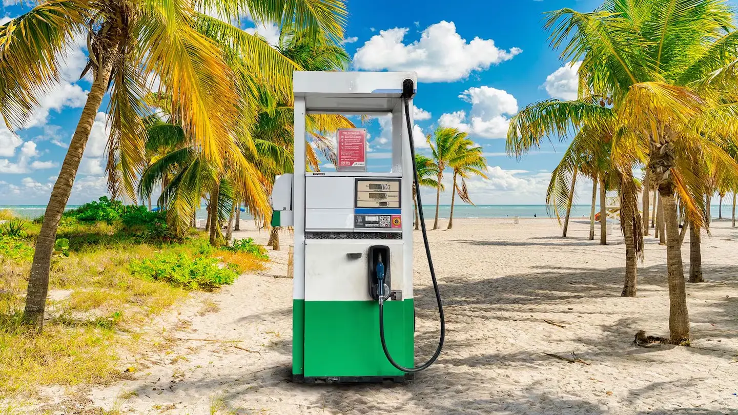 red migrante de robo de combustible en Florida