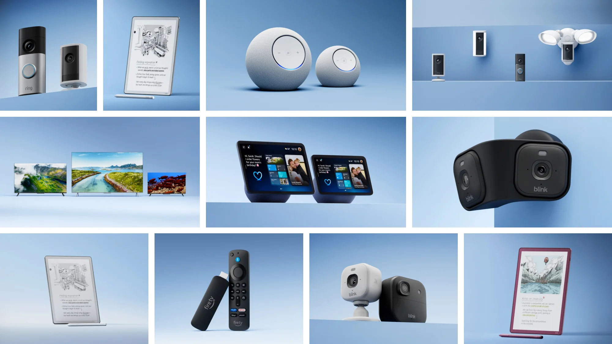 Amazon lanza nuevos dispositivos: Echo, Kindle, Ring, Fire TV y Blink