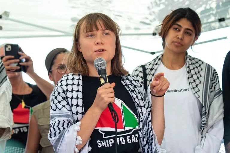 Greta Thunberg denuncia a Israel