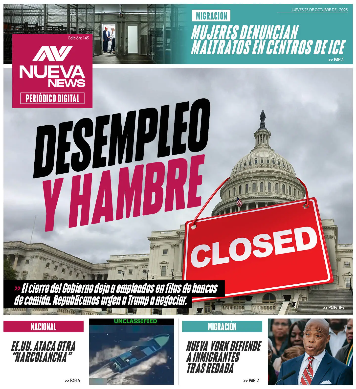 DESEMPLEO Y HAMBRE