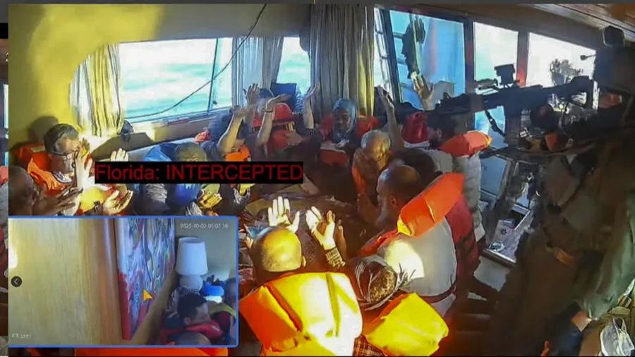 flotilla Global Sumud detenida por Israel camino a Gaza