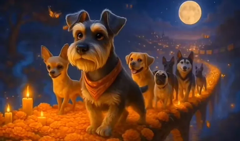 Captan regreso de perrito del más allá en Día de Muertos