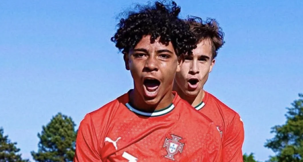 Así fue el primer gol del hijo de Cristiano Ronaldo con Portugal