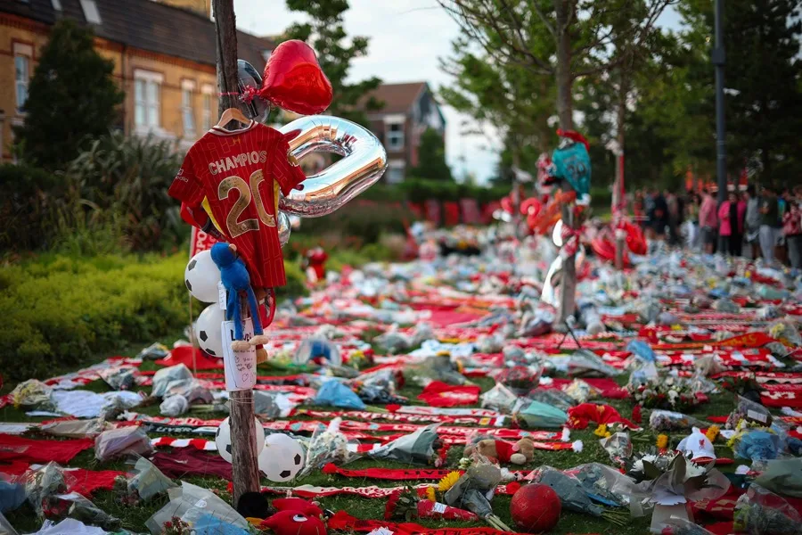 Diogo Jota cumpliría 29 años: así fue el emotivo homenaje de Liverpool