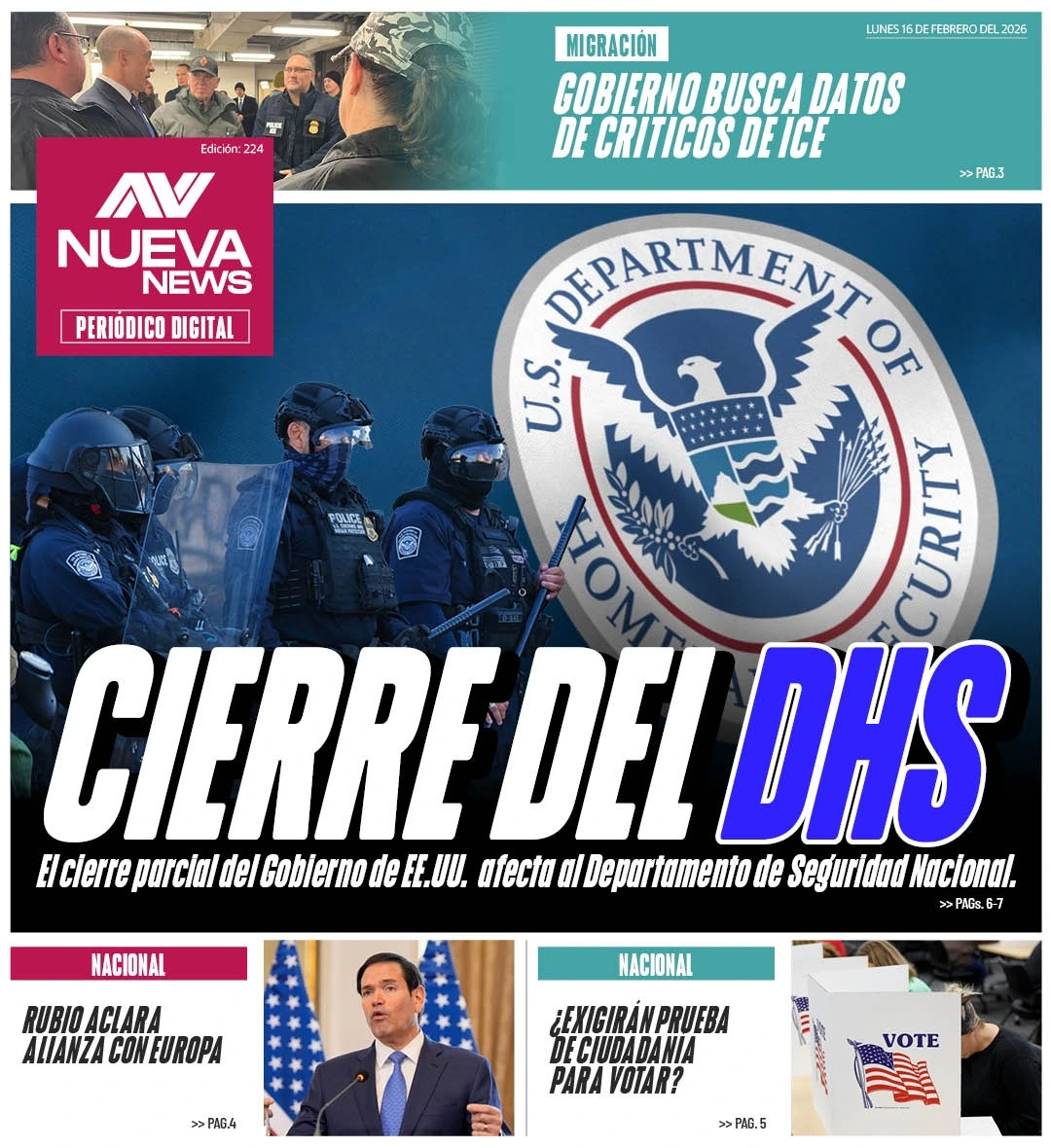 Esta paralización representa el tercer episodio de este tipo desde el regreso de Trump a la Casa Blanca.