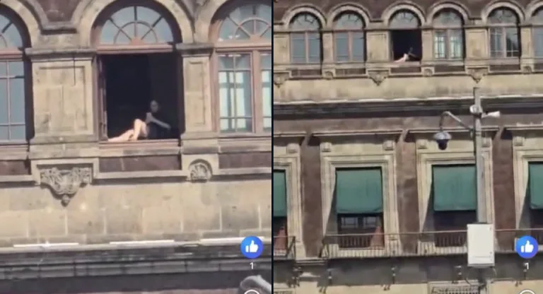 desmienten foto de mujer bronceándose en Palacio Nacional