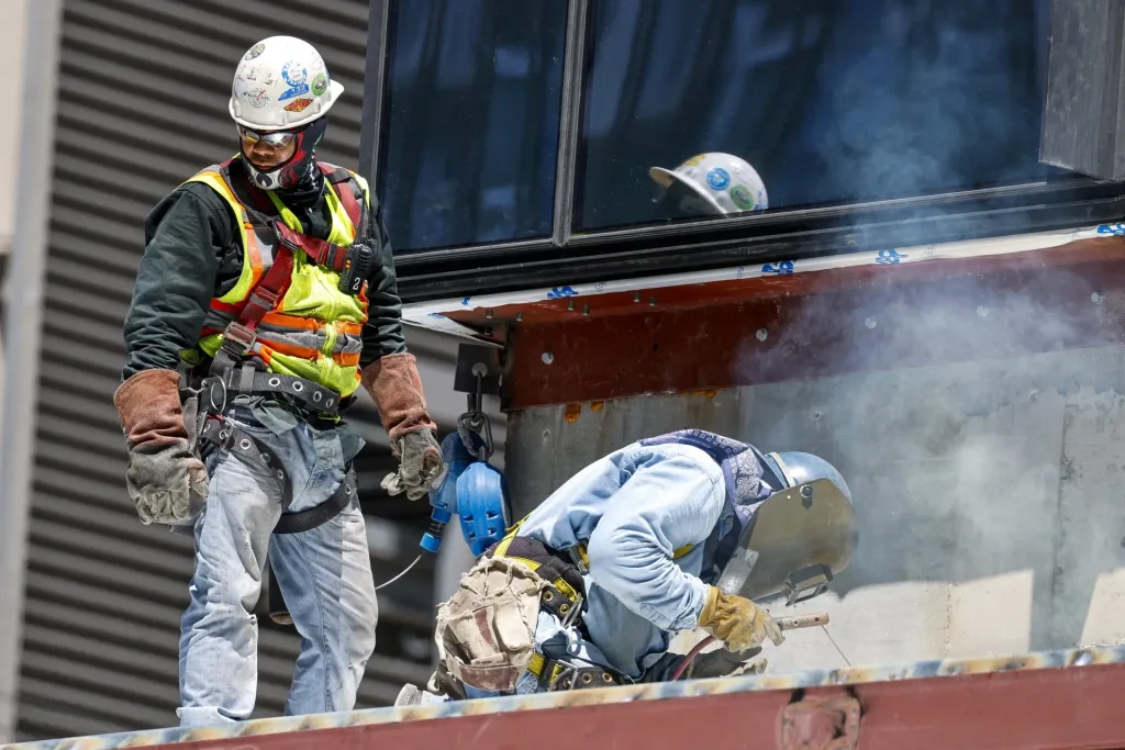 trabajadores de construcción en estados unidos