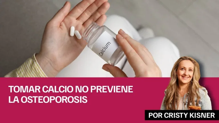 Tomar calcio no previene la osteoporosis