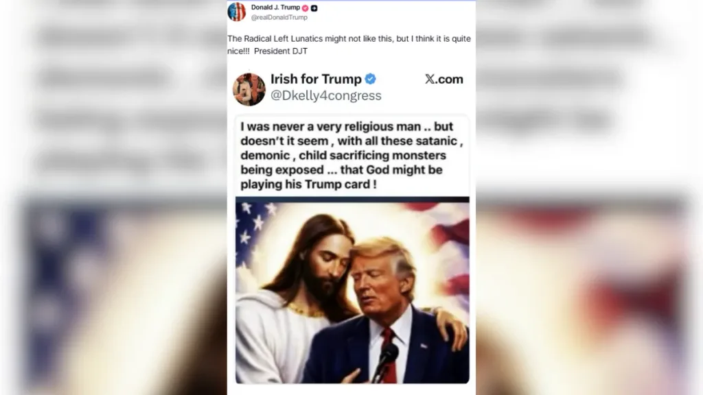 Donald Trump vuelve a usar imagen de Jesus en sus redes