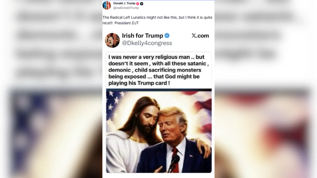Donald Trump vuelve a usar imagen de Jesus en sus redes