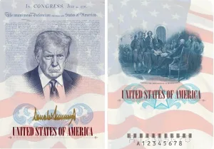 Trump será la cara del pasaporte