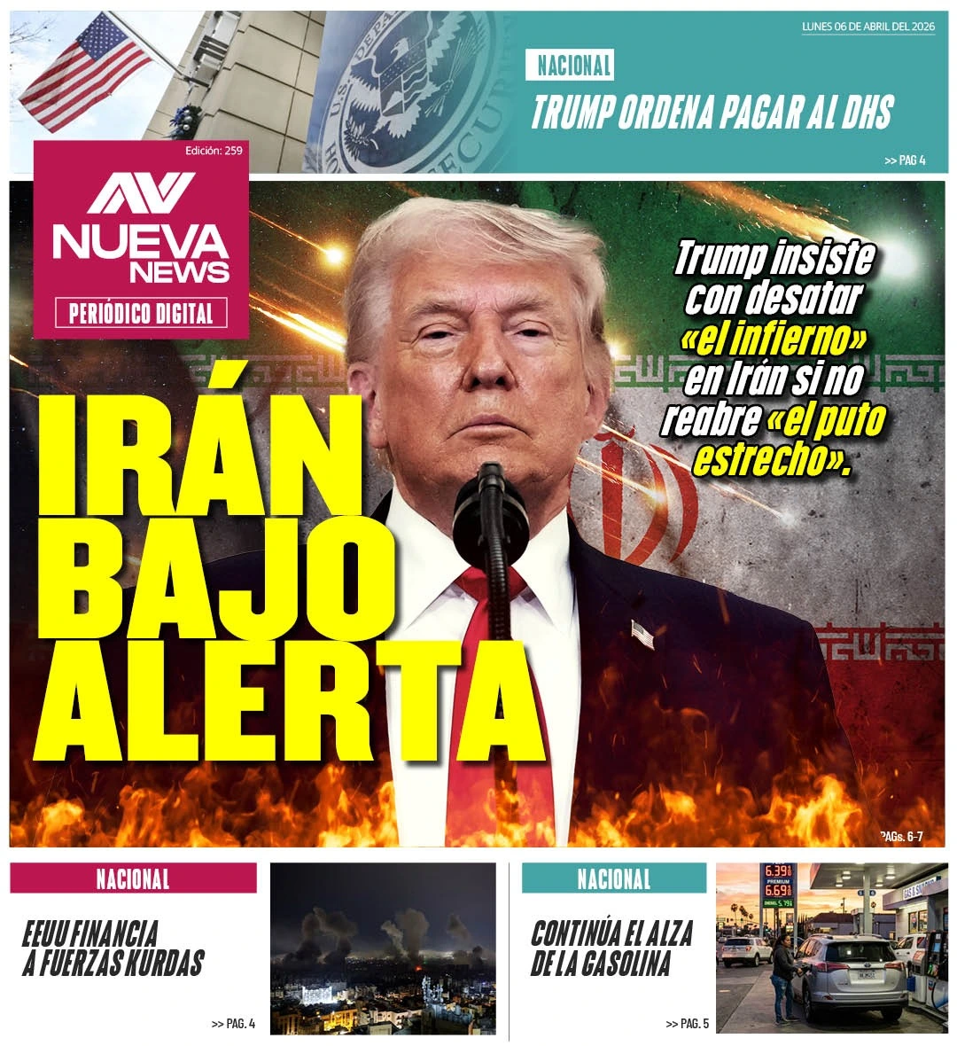 EN PORTADA: IRÁN BAJO ALERTA
