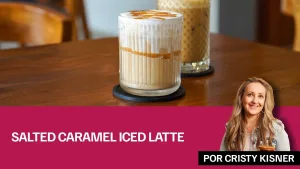 Salted Caramel Iced Latte