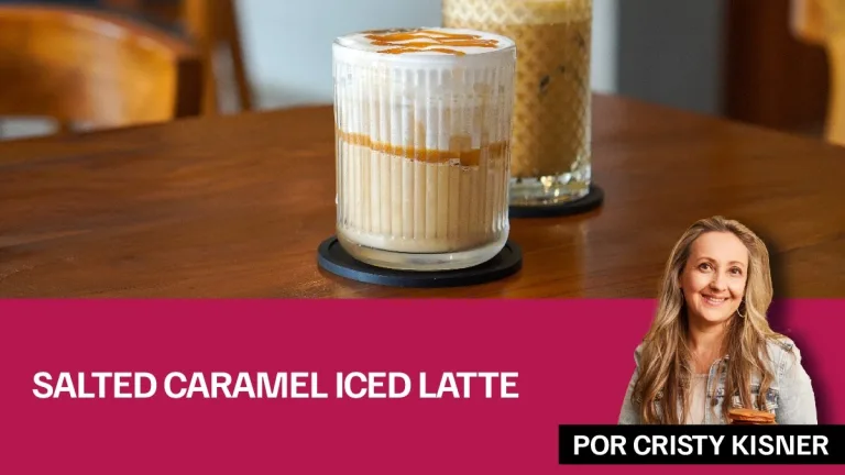 Salted Caramel Iced Latte