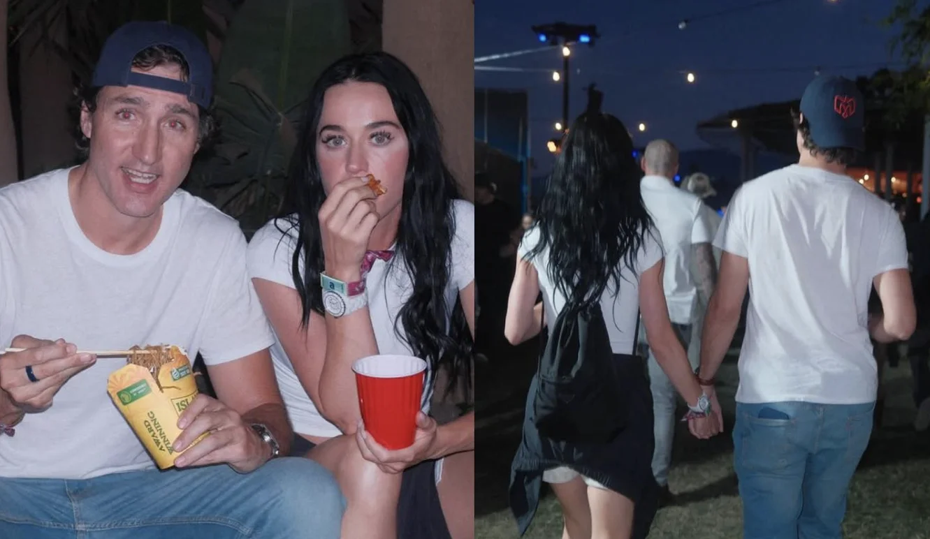 Katy Perry asiste a Coachella junto a Justin Trudeau